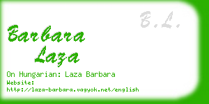 barbara laza business card